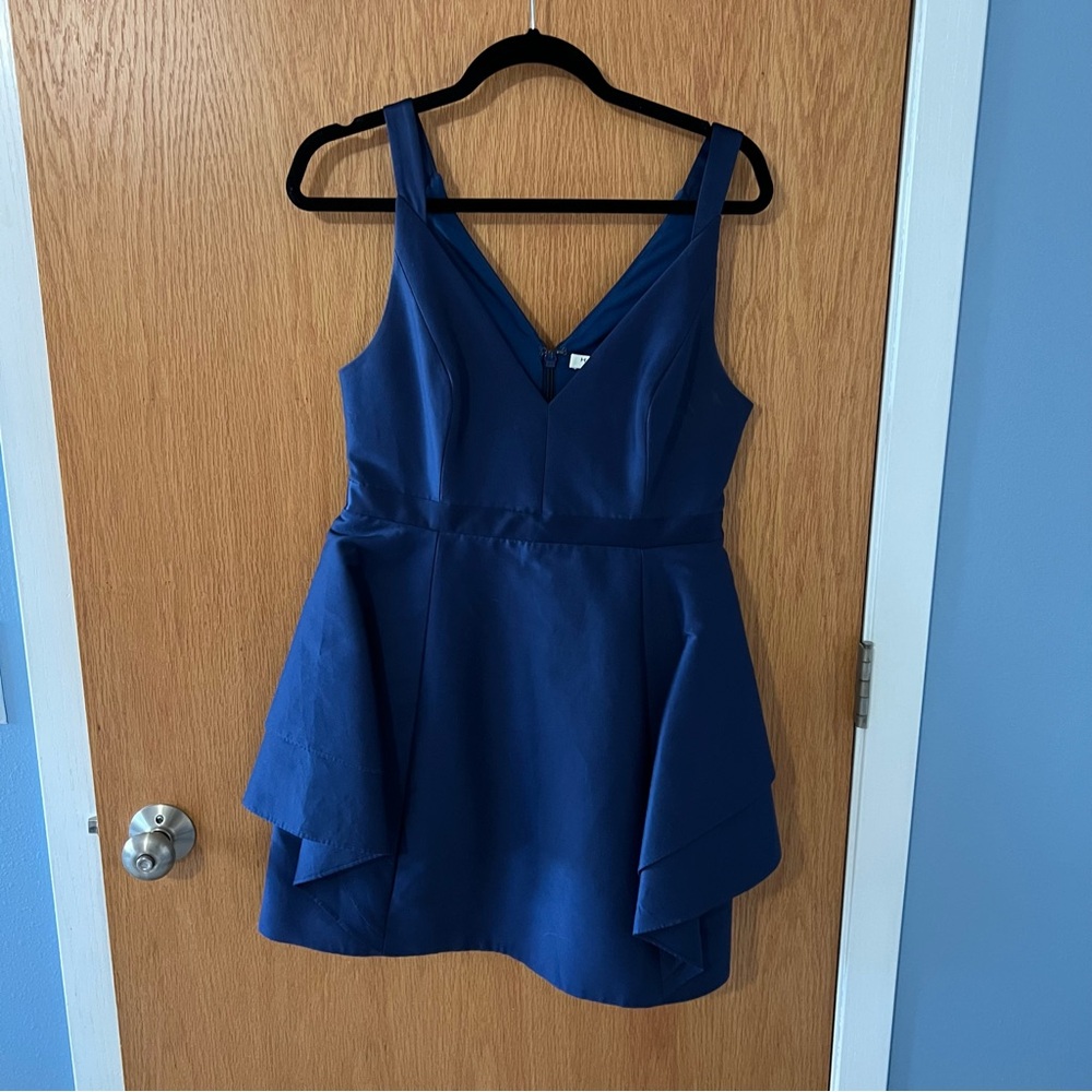Navy blue Halston dress